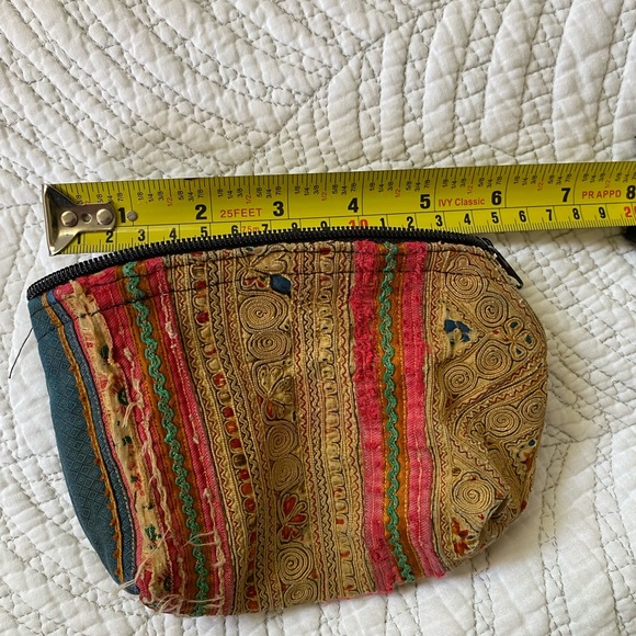 VINTAGE Tibetan cloth coin purse - Picture 3 of 5